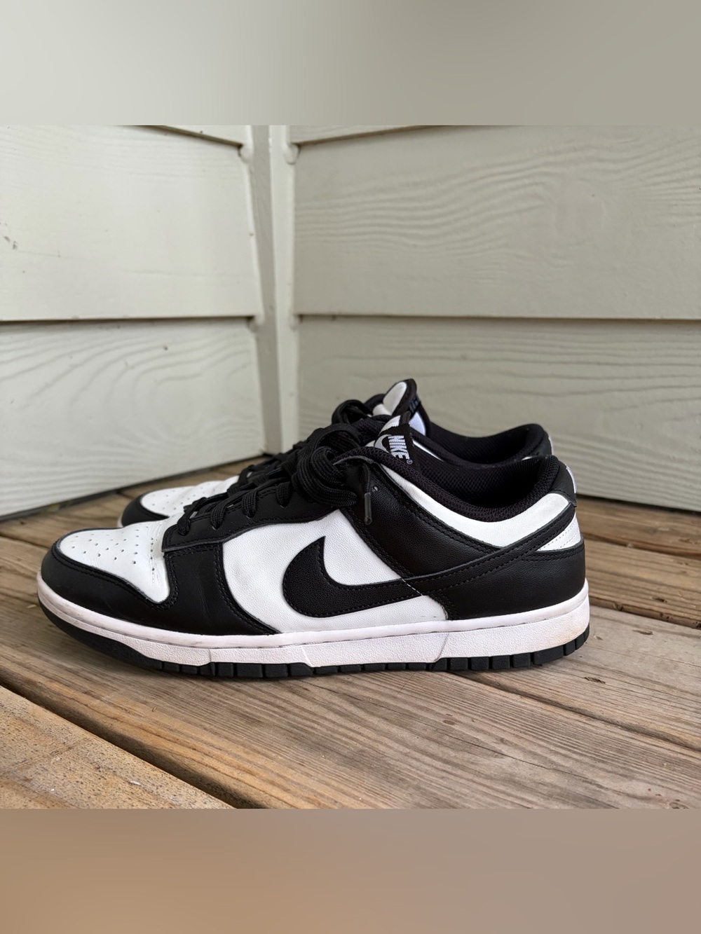 Nike Dunk Low Retro Panda Black White Sneakers Men’s 11 DD1503-101 Leather